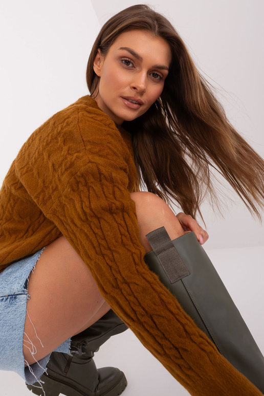 Svetr-AT-SW-2335-1,68P-světle hnědý