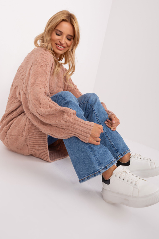 Svetr-AT-SW-2367.76P-tmavě růžový