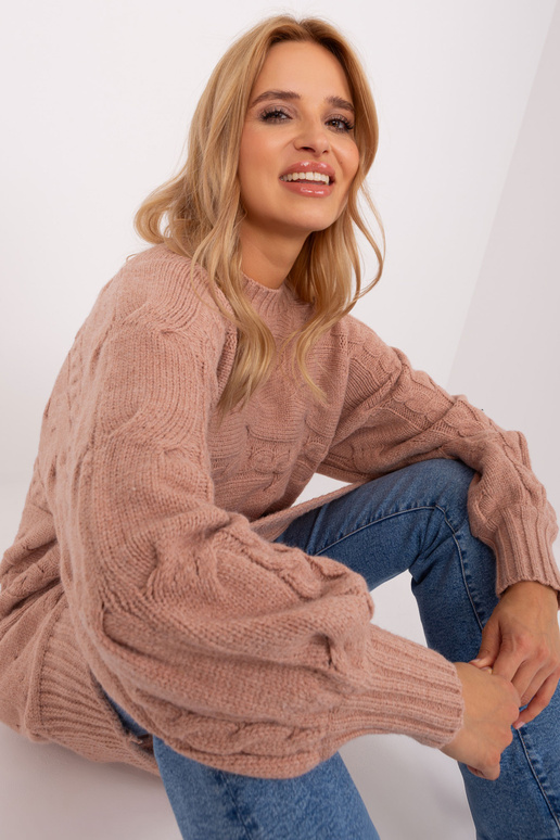 Svetr-AT-SW-2367.76P-tmavě růžový
