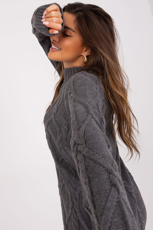 Šaty-BA-SK-8012-1.66P-tmavě šedé