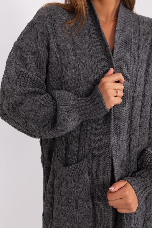 Cardigan-BA-SW-8032-1.06P-tmavě šedá