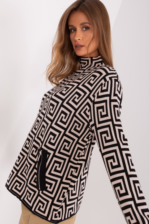 Svetr-AT-SW-2341.00P-černo-béžový