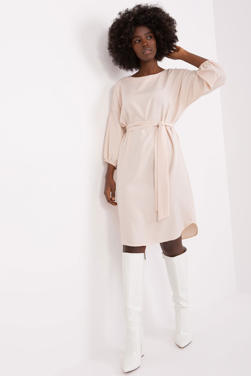 Sukienka-WN-SK-669.92P-jasny beżowy