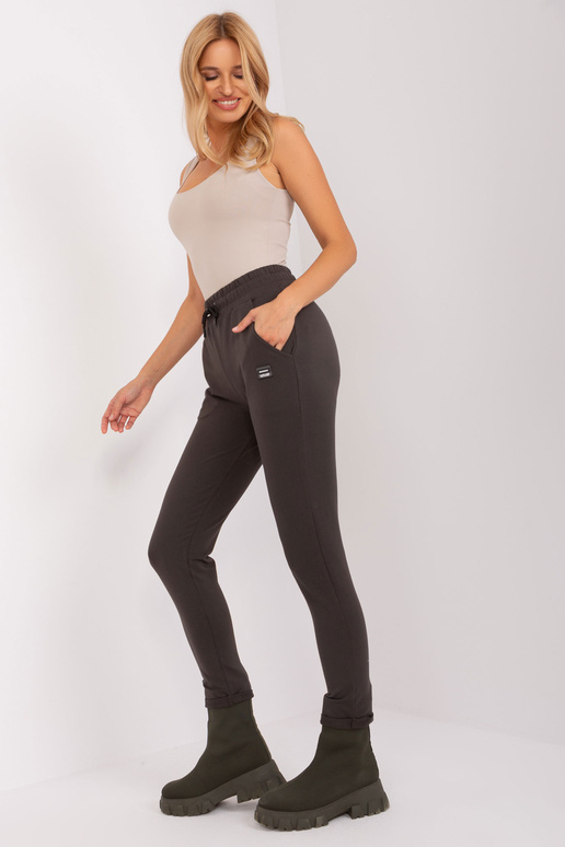 Tepláky - RV-DR-9169.63P - tmavě khaki