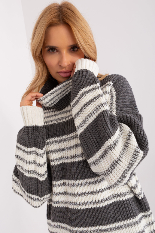 Sukienka-BA-SK-8007.42P-ciemny szary