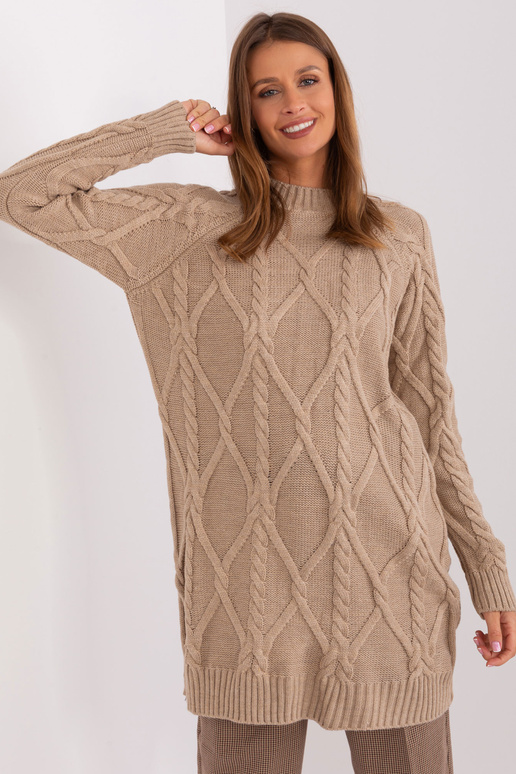 Šaty-BA-SK-8012-1.66P-tmavě béžové