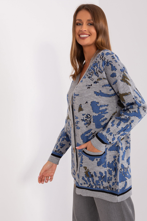 Kardigan-BA-SW-8045.30X-šedo-modrý Kardigan-BA-SW-8045.30X-šedo-modrý