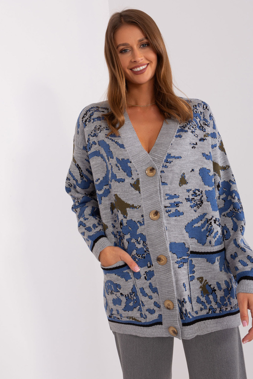 Kardigan-BA-SW-8045.30X-šedo-modrý Kardigan-BA-SW-8045.30X-šedo-modrý