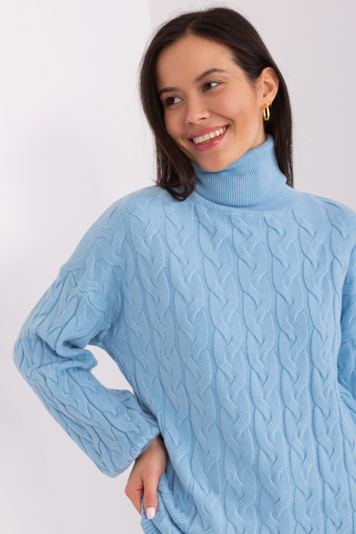 Svetr-AT-SW-2348,88-světle modrý