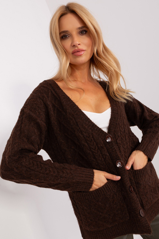 Svetr-AT-SW-2358.31-tmavě hnědý