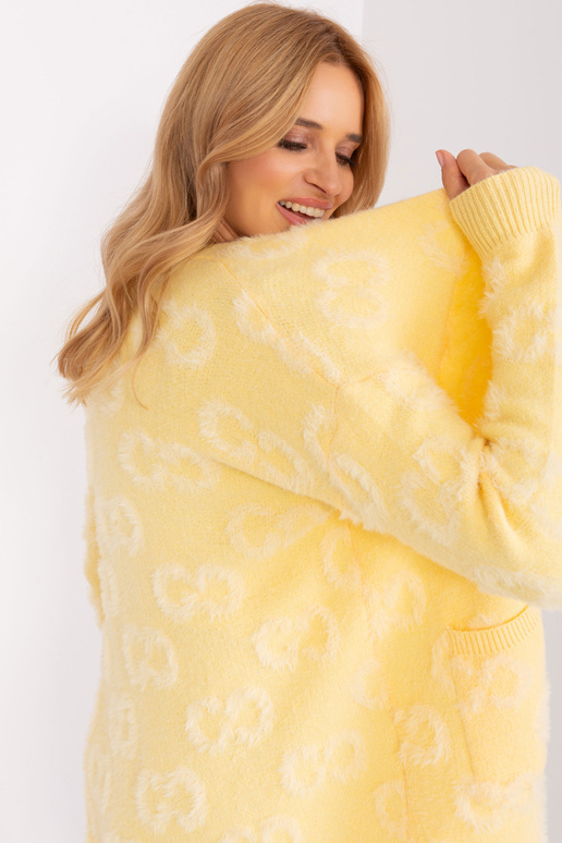 Sweter-AT-SW-234502.38X-jasny żółty Sweter-AT-SW-234502.38X-jasny żółty