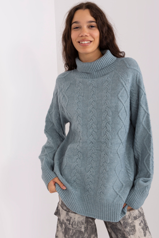 Svetr-AT-SW-2355-2.12P-šedo-modrý