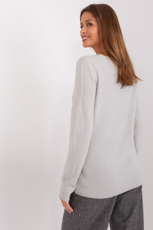 Svetr - D93110W90652B3VEN - světle šedý