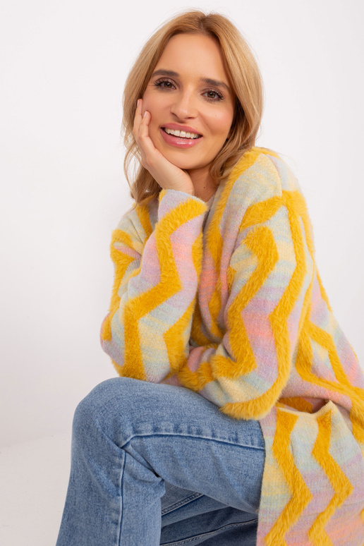 Sweter-AT-SW-234701.34-żółty