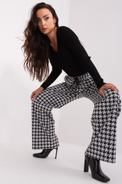 Kalhoty-LK-SP-509429.87-černobílé