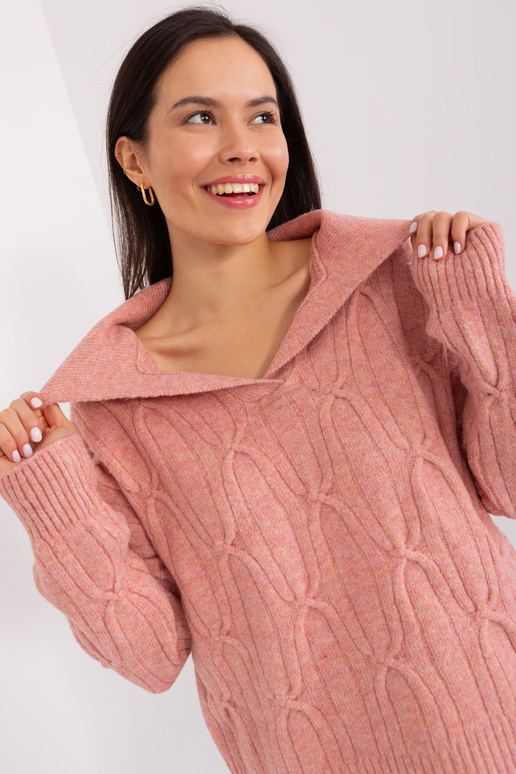 Svetr-AT-SW-2349-2,96-tmavě růžový