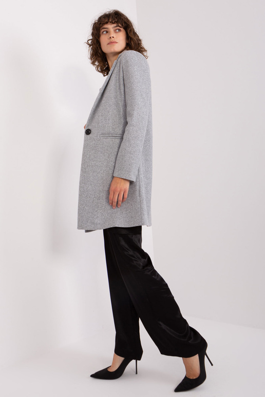 Kabát-TW-PL-BI-23314.00P-šedá