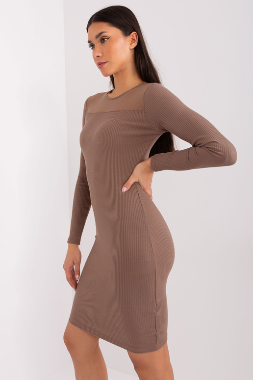 Sukienka-RV-SK-9217.57P-brązowy