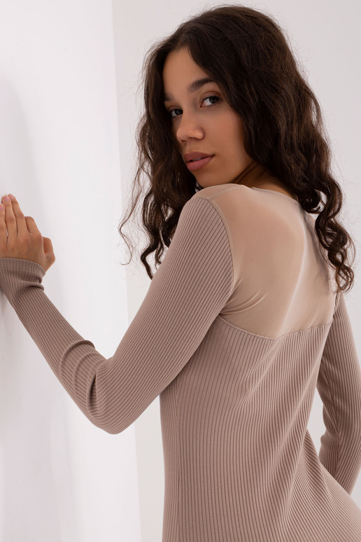 Šaty-RV-SK-9218.16-tmavě béžové