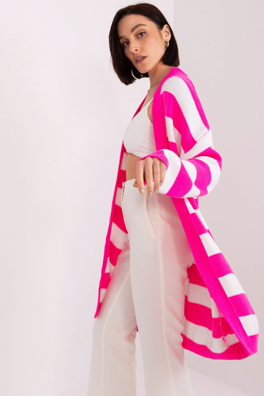 Cardigan-BA-SW-8033.21-fluo růžová