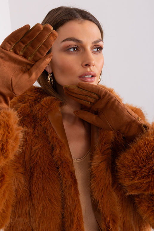 Rękawiczki-AT-RK-238601.98-jasny brązowy