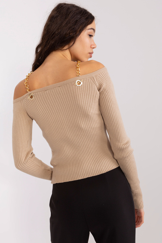 Svetr-EM-SW-070921.49-tmavě béžový Svetr-EM-SW-070921.49-tmavě béžový
