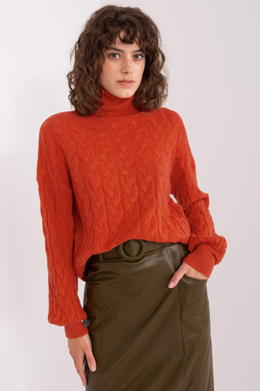 Svetr-AT-SW-2348,88-tmavě oranžový