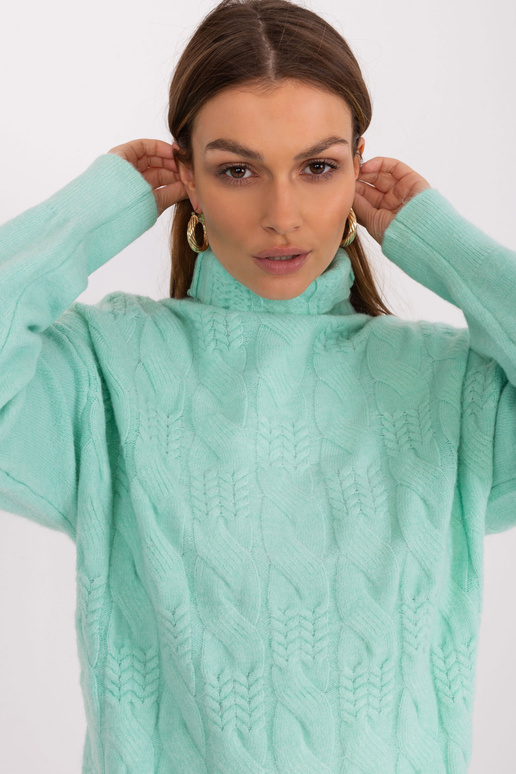 Sweter-AT-SW-23401.97P-mietowy