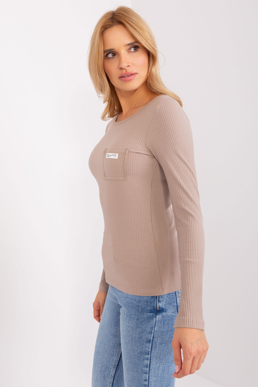 Bluzka-RV-BZ-9156.07-ciemny bezowy