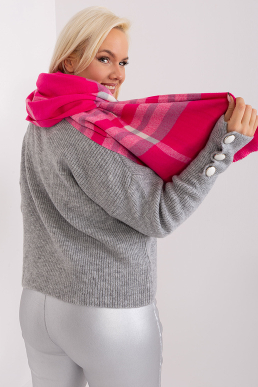 Szalik-AT-SZ-23125-1.26-szaro-różowy