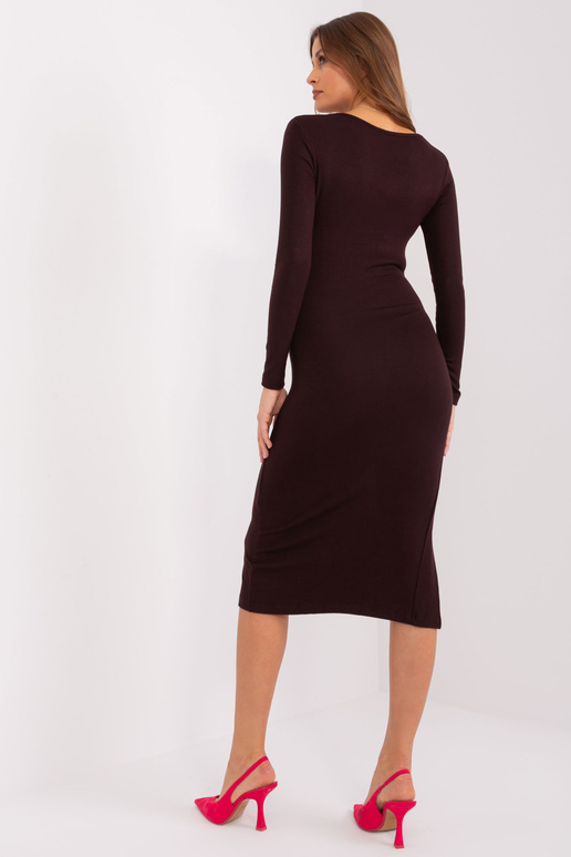 Sukienka-EM-SK-783.41P-ciemny brązowy