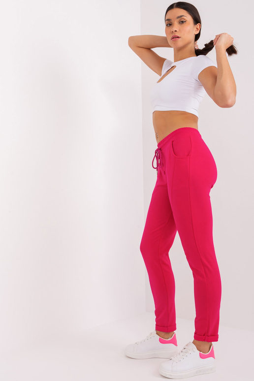 Spodnie dresowe-RV-DR-8694.37-fuksjowy