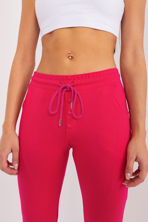 Spodnie dresowe-RV-DR-8694.37-fuksjowy