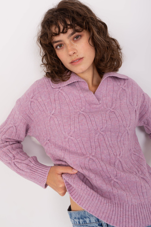 Svetr-AT-SW-2349-2,96-světle fialový