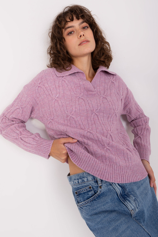 Svetr-AT-SW-2349-2,96-světle fialový