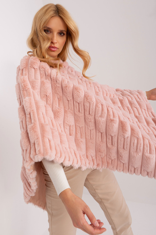 Poncho-AT-PN-2347.68-jasny różowy