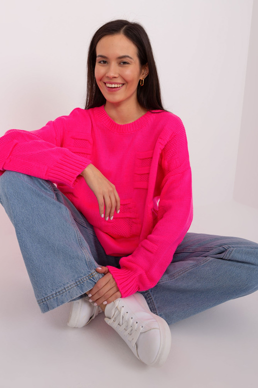 Svetr-BA-SW-8053.31-fluo růžový
