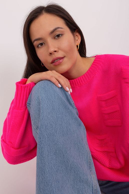 Svetr-BA-SW-8053.31-fluo růžový