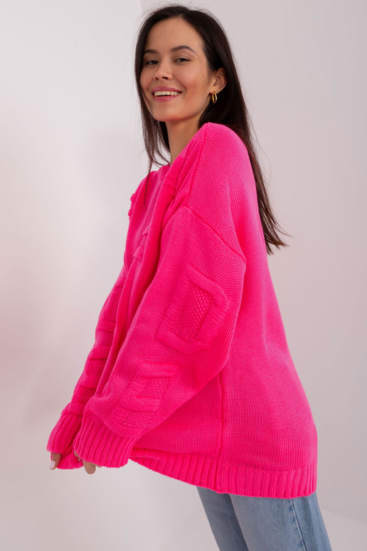 Svetr-BA-SW-8053.31-fluo růžový