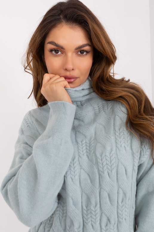 Sweter-AT-SW-23401.97P-mietowy