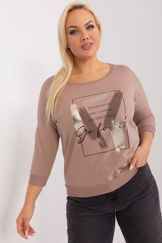 Bluzka-RV-BZ-8981.31P-ciemny bezowy