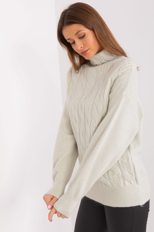 Sweter-AT-SW-23401.97P-mietowy