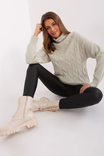 Sweter-AT-SW-23401.97P-mietowy 2
