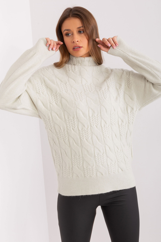 Sweter-AT-SW-23401.97P-mietowy