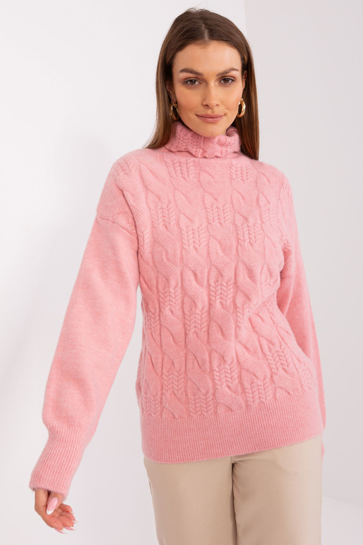 Sweter-AT-SW-23401.97P-jasny różowy