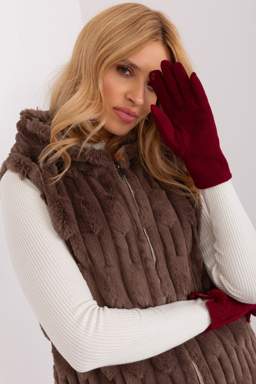 Rękawiczki-AT-RK-239506.98-bordowy