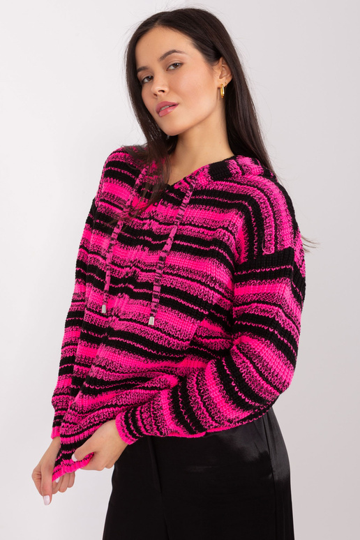 Svetr-BA-SW-8000.56P-černo-růžový
