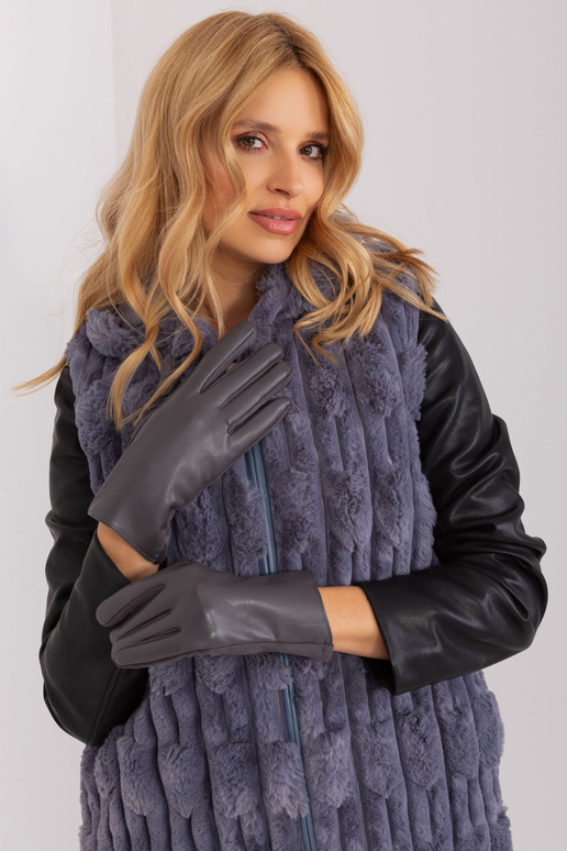 Rękawiczki-AT-RK-239501A.16-ciemny szary