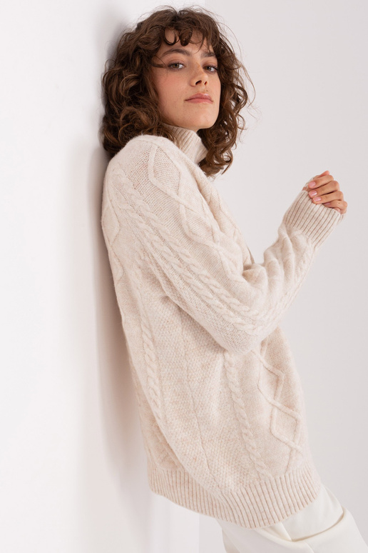 Svetr-AT-SW-2355-2.12P-světle béžový