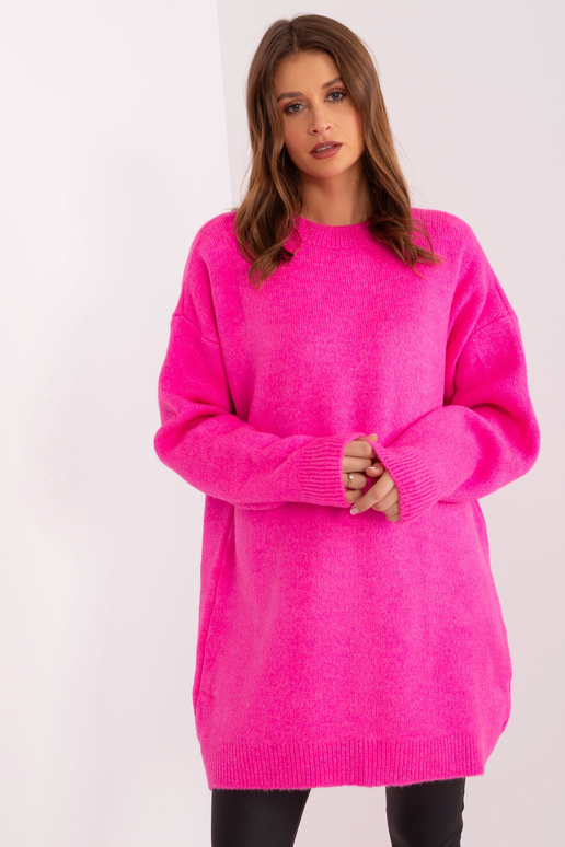 Sukienka-LC-SK-0568.70P-fluo różowy Sukienka-LC-SK-0568.70P-fluo różowy